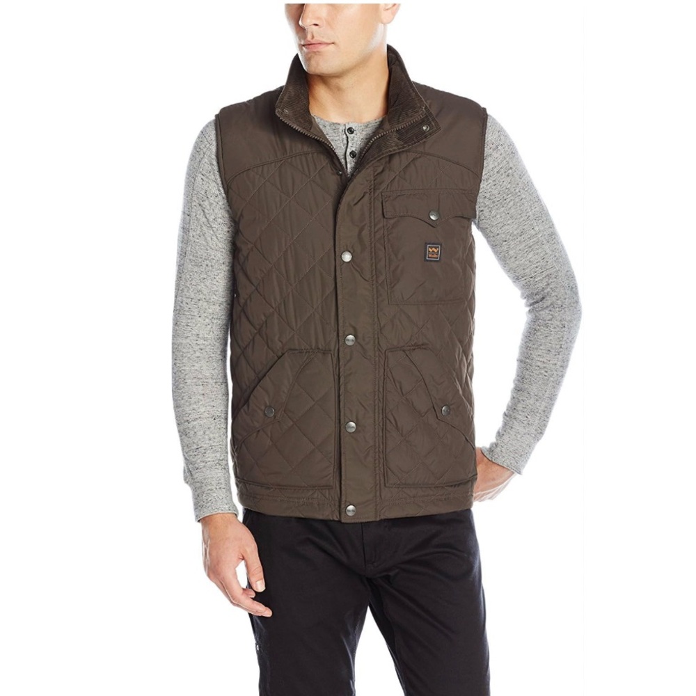 Men's Walls Quilted Ranch Ruidose Vest Sleeveless Puffer Walnut Outdoor 2XL